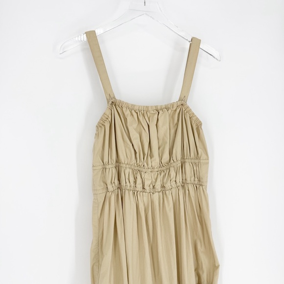 J.Crew Tiered Convertible Strap Midi Dress XL Tan - Picture 5 of 7